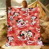Christmas Disney Mickey and Friends Pattern Blanket Warm Soft Kids Adult Sofa Bed Throw Blanket Suitable Travel Camping Gifts