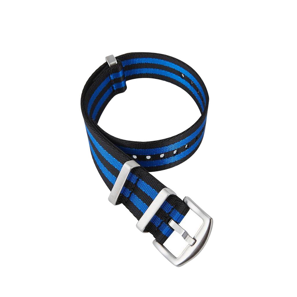 Ремешок для часов 18–24 мм, универсальный нейлоновый мужской и женский холст, прочный браслет на запястье, аксессуары