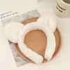 Cartoon Cat Ears Headband Wide Plush Hair Hoop Cute Plush Hairband  Makeup
