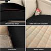 SEAMETAL Flax Car Seat Cover Four Seasons Front Linen Fabric Cushion Breathable Seat Protector Mat Pad