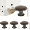 4 Pieces Of Vintage Cabinet Knobs, Antique Bronze Cabinet Door Handle Knobs, Drawer Handle Knobs With Screws For Home Furniture
