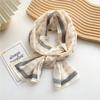 Decorative Simple Texture Silk Scarf Women'S New Style Spring And Autumn Summer Fashion Versatile Headscarf Work Scarf