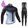 2025 RCN Team Winter Thermal Fleece Cycling Jersey Set Racing Bike Suit Mountian Bicycle Clothing Ropa Maillot Ciclismo Hombre