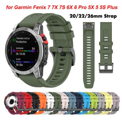 Браслет для Garmin Fenix 7X 7 7S QuickFit 20 22 26 мм Ремешок для Fenix 6X Pro 6 6S 5X 5 5S Plus 3HR D2 Forerunner 945 935 correa