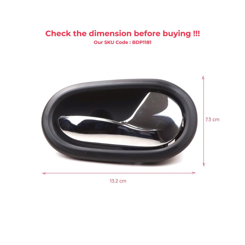 BDP1181 внутренняя внутренняя передняя или задняя правая дверная ручка 826724918R хромированный цвет для Renault Symbol MK3 Dacia Sandero Stepway MK2