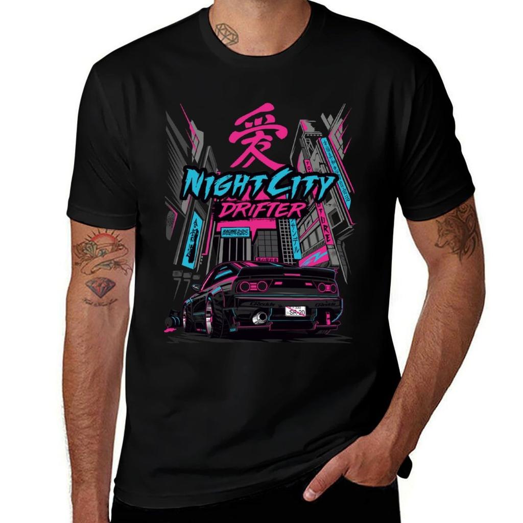 240sx Night City Drifter Tshirt Summer Festival Tshirt