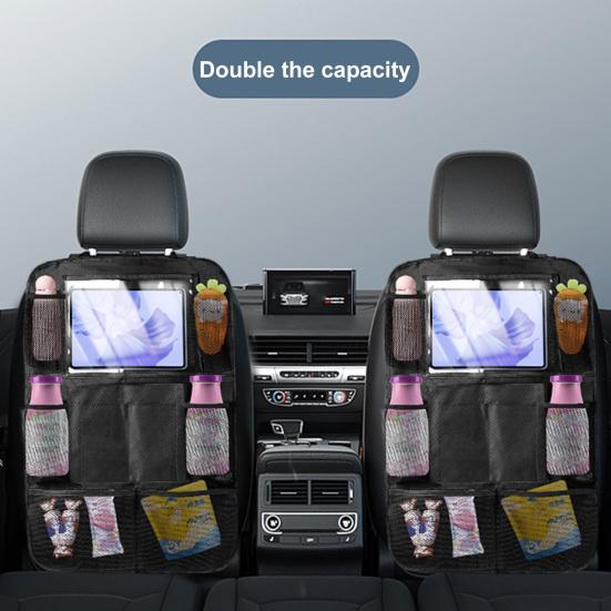 Автомобильный органайзер большой емкости на заднем сиденье с несколькими карманами, детские закуски, игрушки, сумка для хранения на спинке автомобильного сиденья, дорожные аксессуары