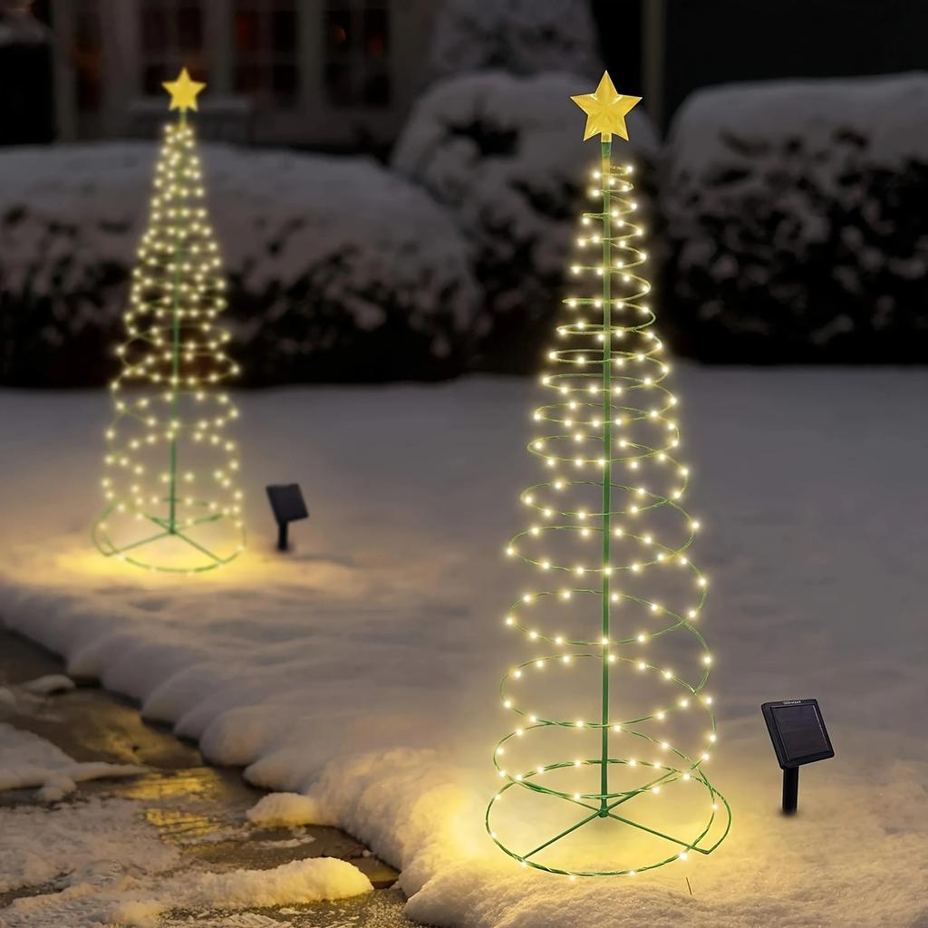LED Christmas Snowflake Light Outdoor Waterproof Decoratives Lights For Garden Courtyard Lawn Path Floor Lamps 2025 Dropshipping