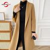 100% Wool Women Coat Autumn Wool Long Coat Handmade Pea Coat Winter Warm Wool Long Jacket Overcoat