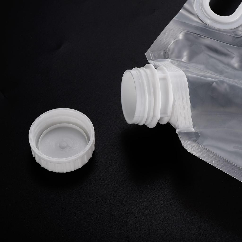 Складная сумка-контейнер для воды PATIKIL Gallon с краном, складная сумка-кран для воды из полиэтилена для кемпинга, походов, аварийного хранения воды, белая, 2,6