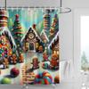 Украшение дома шторки для душа для ванной водонепроницаемая шторная ткань Современный скандинавский стиль Гостиная С Рождеством зимний