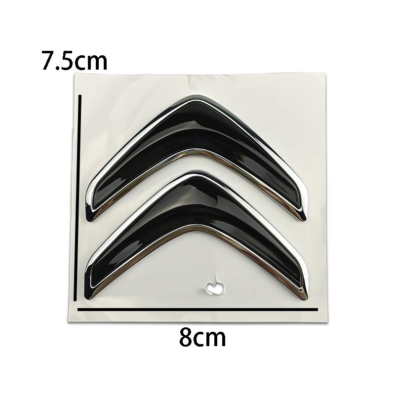 GESW6 Citroen 3D Car Logo Sticker 8cm/13.5cm Rear Trunk Badge for C3 C4 C5 C6 Elysee C4L Picasso Aircross Auto Emblem Accessories
