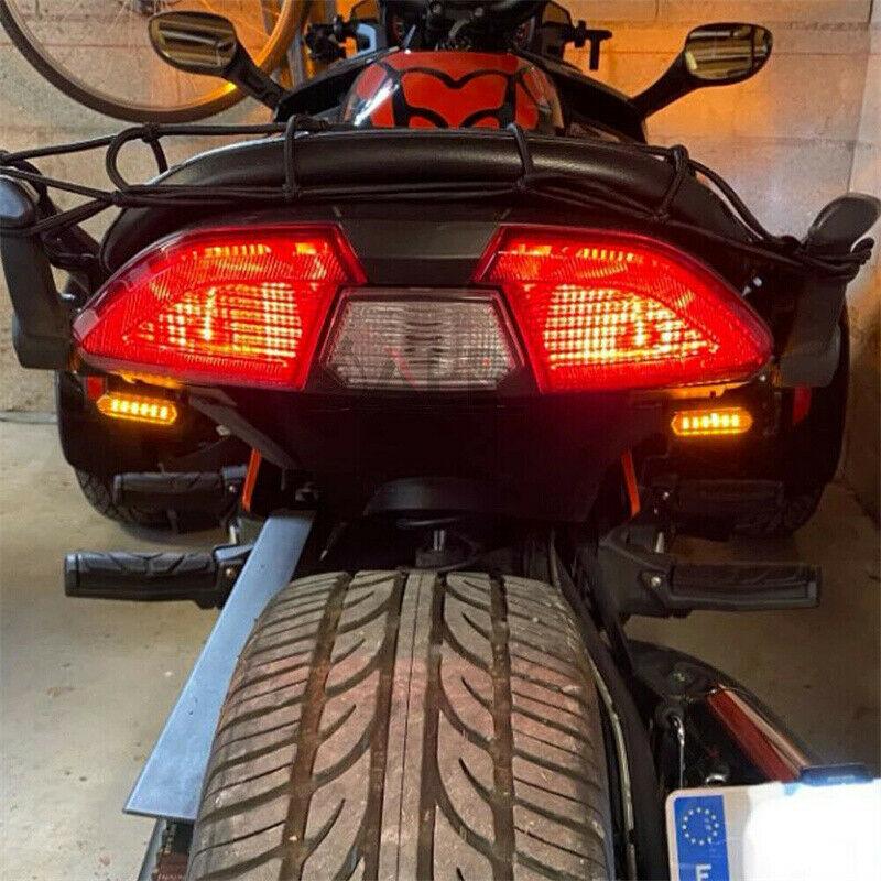 Мотоциклетные поворотники для руля Harley Davidson Sportster 1200 883 2 шт. светодиодный янтарный индикатор габаритный фонарь