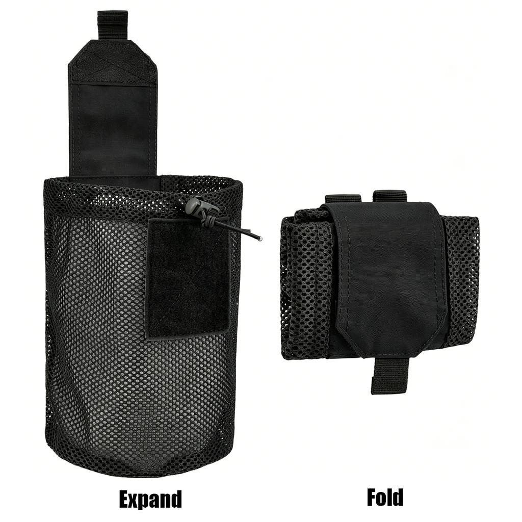 New Roll-Up Mag Mesh Dump Pouch Magazine Mini Foldable Net Pocket EDC Tactical Outdoor Sport Hunting Bags 500D