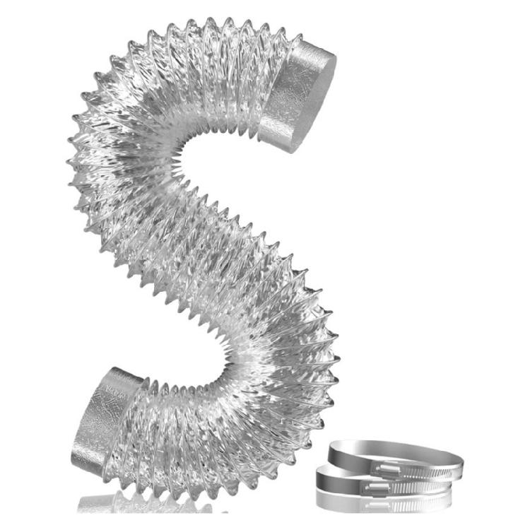 Гибкий шланг для вентиляции сушилки Гибкий воздуховод для сушилки Воздуховод Алюминиевый Изолированный Гибкий Комплект Шлангов Внутренняя Наружная Вентиляция