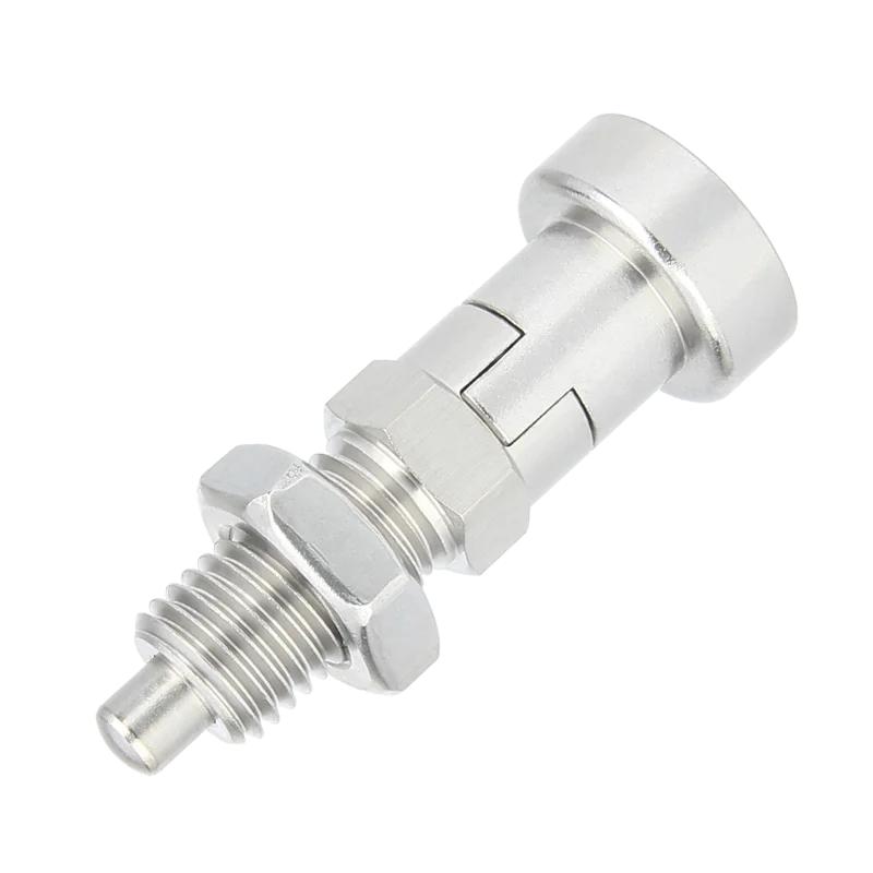 M10/M12/M16/M20 Самоконтрящиеся индексирующие плунжеры с мелкой резьбой KST220-C Нержавеющая сталь/Углеродистая сталь Ручка Фиксирующие штифты плунжера с гайками