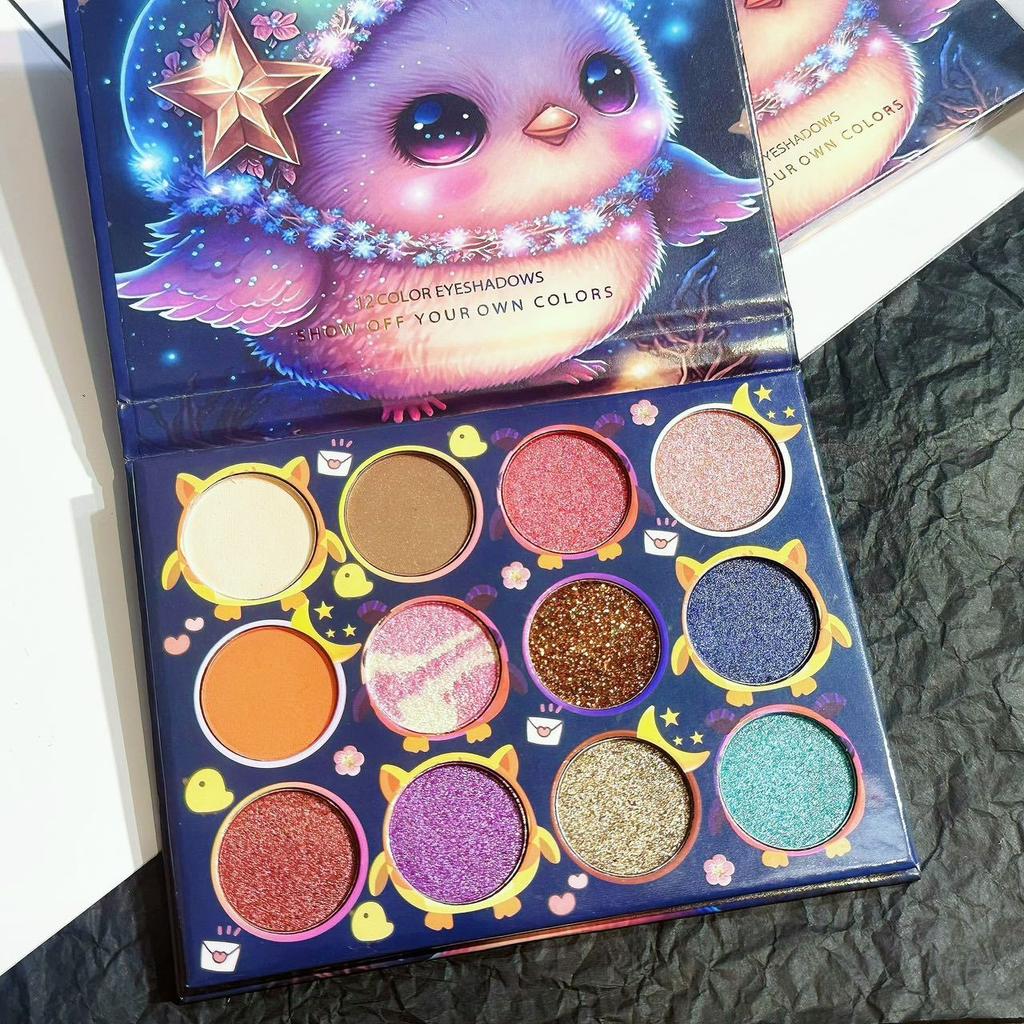 12-цветная палитра теней для век, легко наносимая и удобная, перламутровый матовый макияж теней для век для новичков