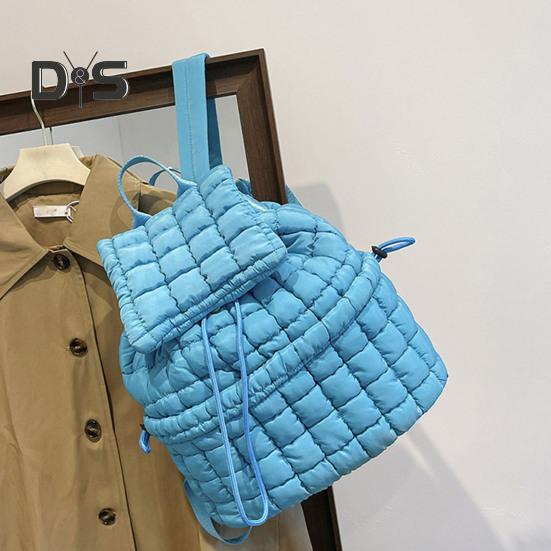 18л стеганый рюкзак для женщин пуховик походный рюкзак верхний клапан затягивающийся рюкзак подкладка дорожная сумка облако спортзал