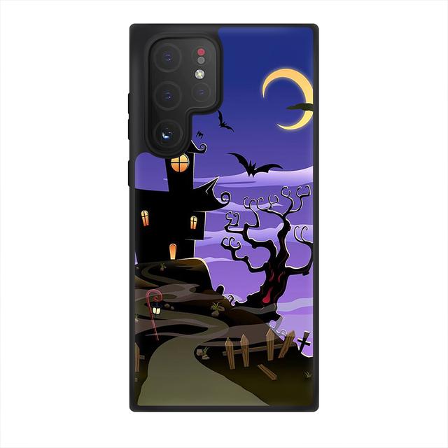 Halloween Phone Case For Samsung Galaxy S10 S20 S21 S22 Fe Plus Ultra Note10 Lite A10 A20 A30 A52 A71 A72 Moonlit Night Fundas