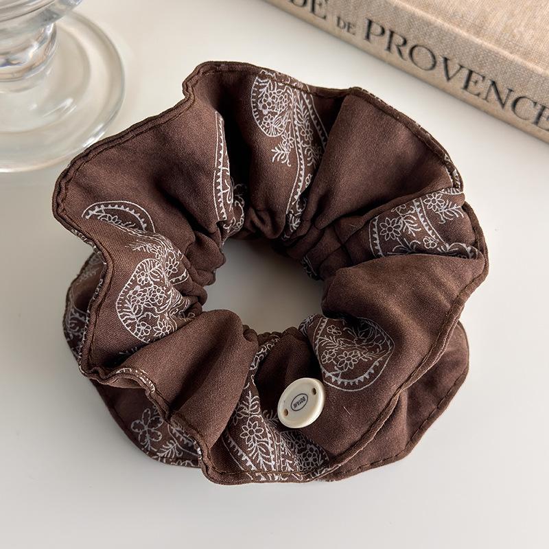 Французская винтажная эластичная резинка для волос с оборками для девочек и женщин