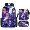 Набор рюкзака с принтом Мстителей Ткань Оксфорд Пенал Школьные принадлежности