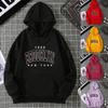 2025 Autumn and Winter Women's Sweater Print American Fleece Hooded Top Trend Letter Women