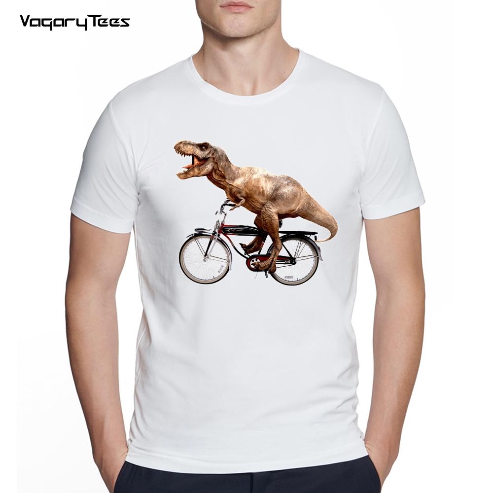 Men's Creative Sea Turtle/Lion Cycling Fixed Gear Bike Print Short Sleeve Tshirt Hipster Streetwear Tops Cool Animals Desgin Tee
