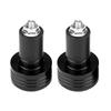 Pair of 22mm Universal Aluminum Motorcycle Grip Handlebar Ends Weight Balance Plug Black