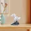 Figurine, Galloping Horse Statue, Fighting Art, Positive Running for Restaurant Bookshelf