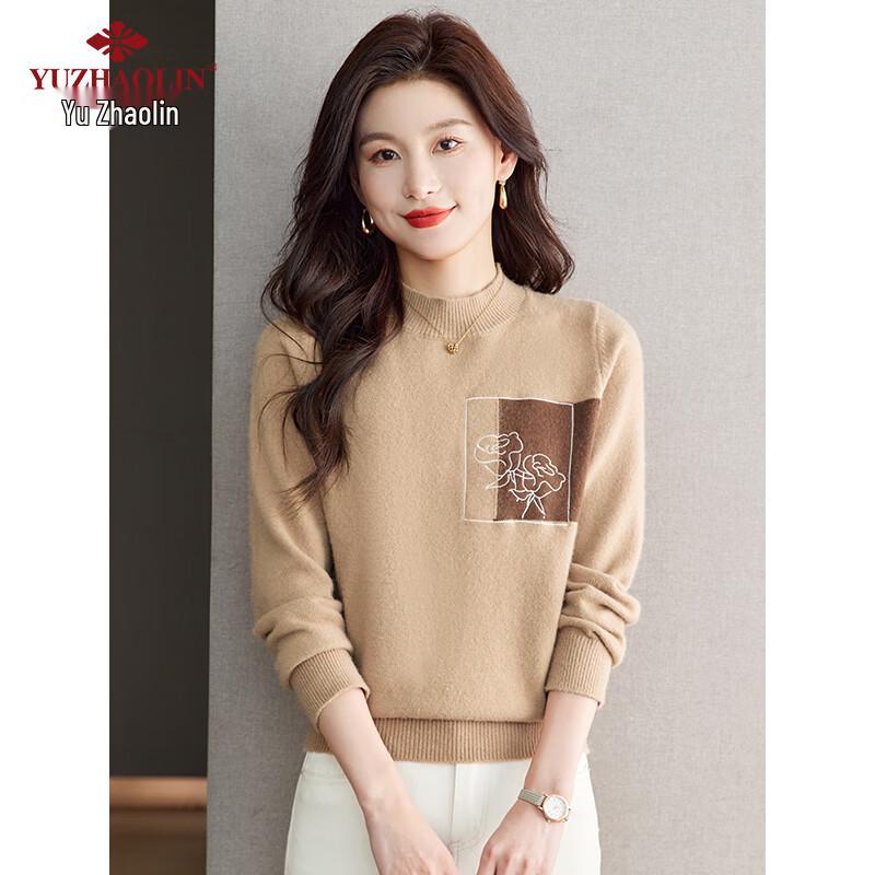 Yu Zhaolin Women's Casual Long Sleeve Knit Sweater