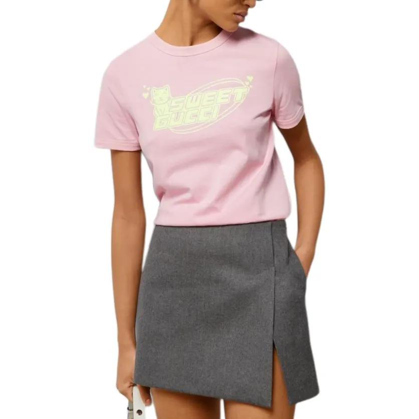 GUCCI Logo Printed Crewneck T Shirt (Unisex) T-Shirts 723566 XJGDD 5904
