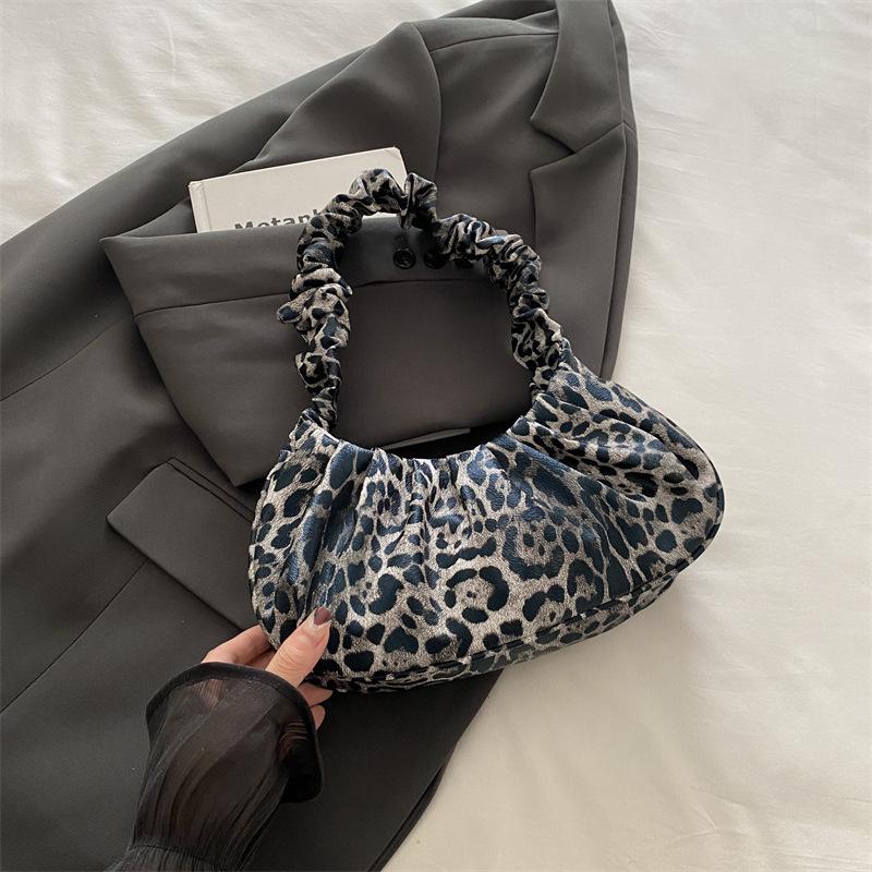 Осенняя повседневная сумка в иностранном стиле, высокая ценность, персонализированная, 2025 новая мода этой недели, с леопардовым принтом, простая сумка под мышкой, женская