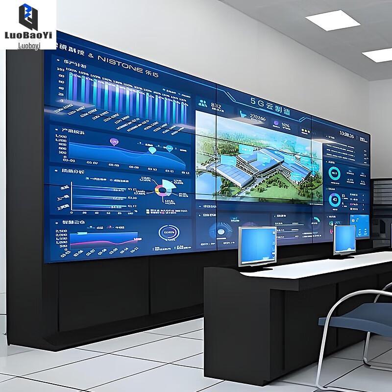 LUOBAOYI 4K 55-inch 3.5mm Bezel LCD Video Wall Display CN plug (adapter included)