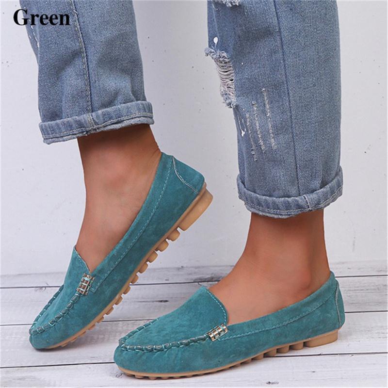 Модная женская обувь, повседневные лоферы на плоской подошве, женские тапочки, мягкие джинсовые туфли на плоской подошве