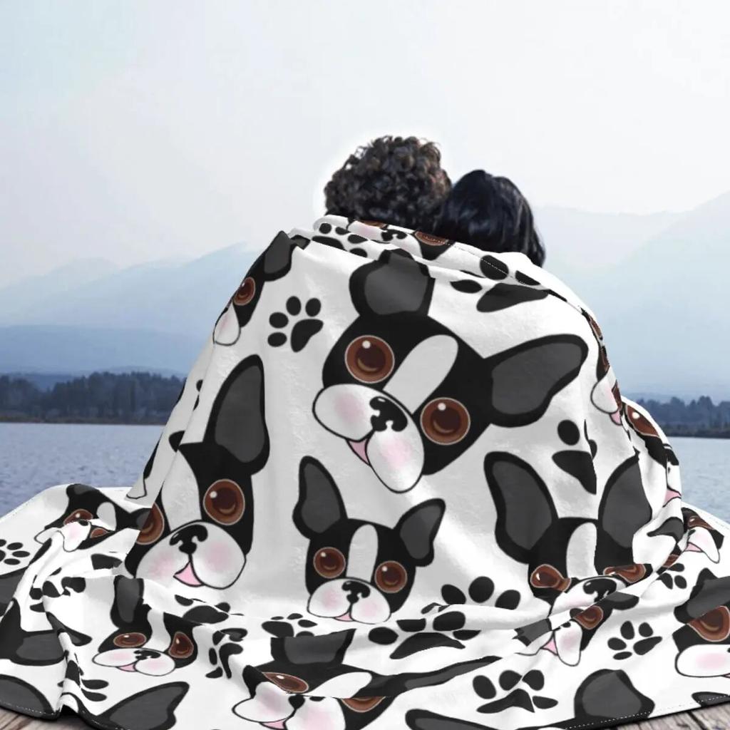 Все американский бостон-терьер, домашнее животное, щенок, собака, одеяло, флисовый текстильный декор, ультра-мягкие пледы для кровати, путешествия, плюшевое тонкое одеяло