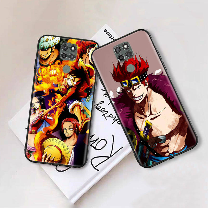 Черный чехол для Xiaomi Poco X6 X4 M5 M6 F5 F6 C65 C55 C50 C51 C40 Pro Redmi 14C A3X 13C 12C 11T 10A 9C Note 7 6 8A Plus W-77 One Piece Anime