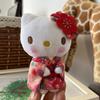 Плюшевая игрушка Sanrio Hello Kitty в кимоно, с подставкой, для детей и коллекционеров