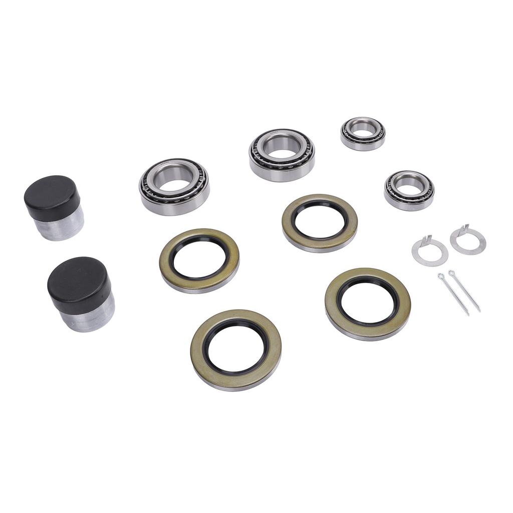 2 Sets Trailer Wheel Hub Bearing Kit with Bearing Protectors 25520 LM67010 for 1 1 4in and 1 3 4in 5200lbs Axle Spindles