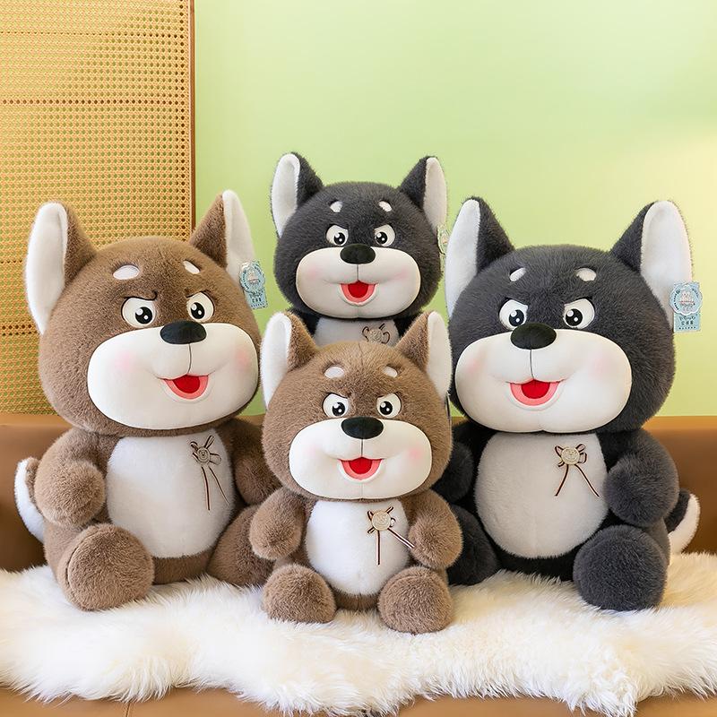 Мультяшный Золотистый Соболь Эрха Плюшевая Игрушка Кукла Кукла Спит на Кровати Подушка Подарок на День Рождения