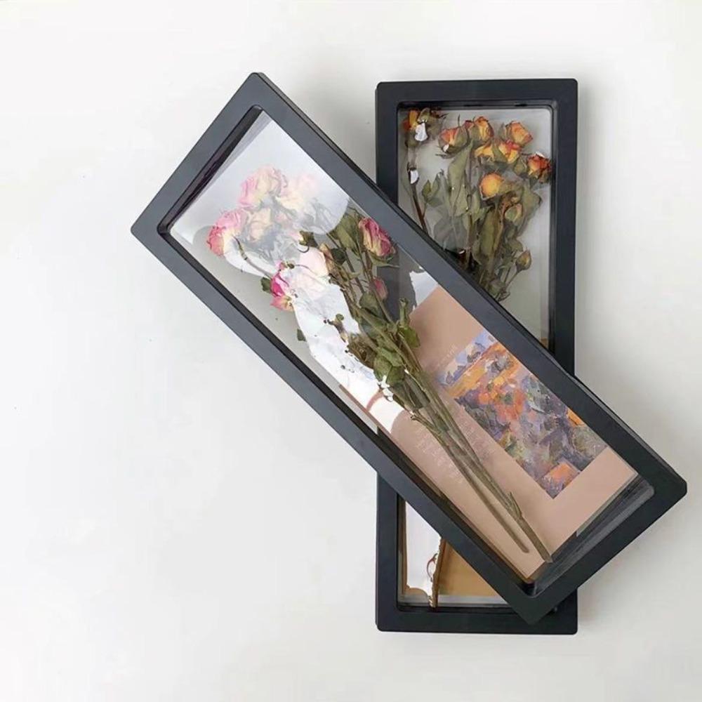 Прозрачная рамка для фотографий Черно-белый кейс для хранения ювелирных изделий Украшение стены для нового дома Браслет