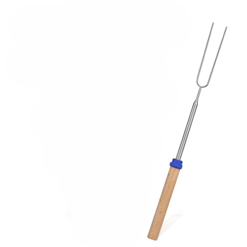 Шпажки для барбекю из нержавеющей стали, выдвижные вилки для барбекю, U-образные инструменты для барбекю и шпажки для сладкой ваты для гриля