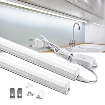 Светильники для кухни T5 6W 10W Tube Bar Lamp 2835 SMD светодиоды 85-265V Светодиодные лампы для украшения спальни Кнопочный переключатель luminaria с вилкой европейского стандарта