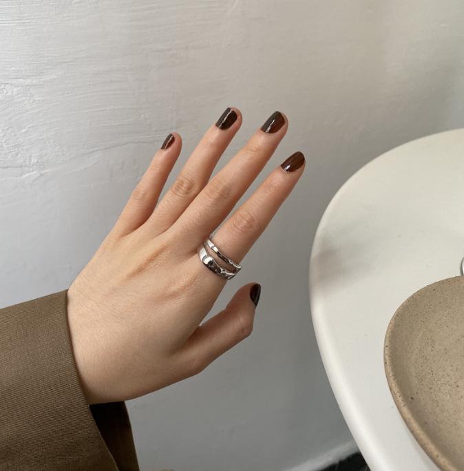 Korean-Style Open Pearl Ring: Retro, Light Luxury Design