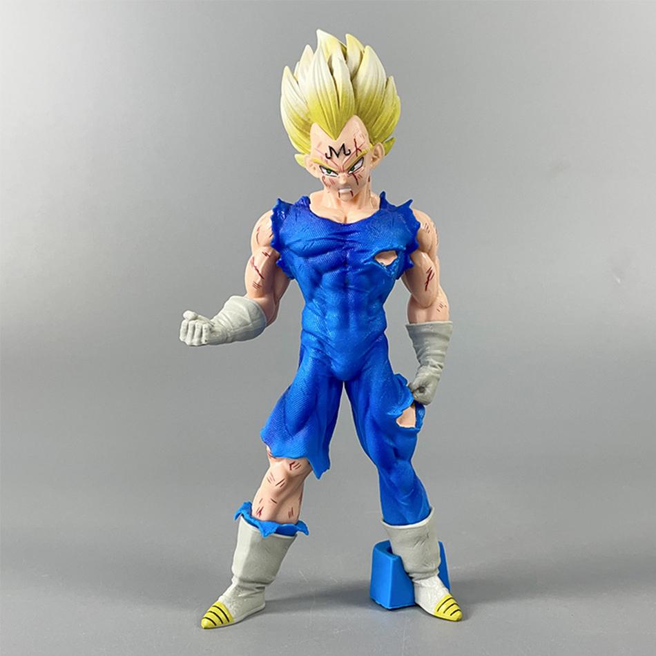 Модель Принца Вегеты в образе Супер Сайяна из аниме Dragon Ball, ручная работа, ПВХ-модель, демонизированный персонаж, стоящая фигурка, аксессуары для аниме ручной работы.