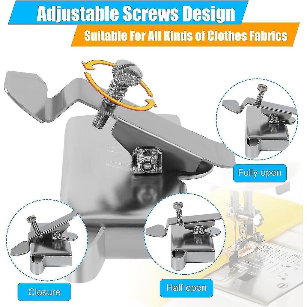 Magnetic Seam Guide for Sewing Machine, Upgraded Longer Guide Side with Clip for Sewing Machine Fabric Hemming Use