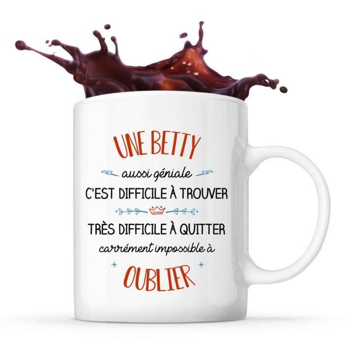 Mug - Une Betty - Céramique - Blanc - Cylindrique - 325 ml