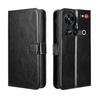 Подходит для чехла на телефон ZTE Nubia Z70 Ultra со слотом для карты, ремешком, книжкой и узором Crazy Horse