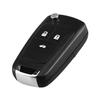 OcioDual Coque de Clé Pliable à 3 Boutons Compatible avec Opel Astra Insignia Zafira