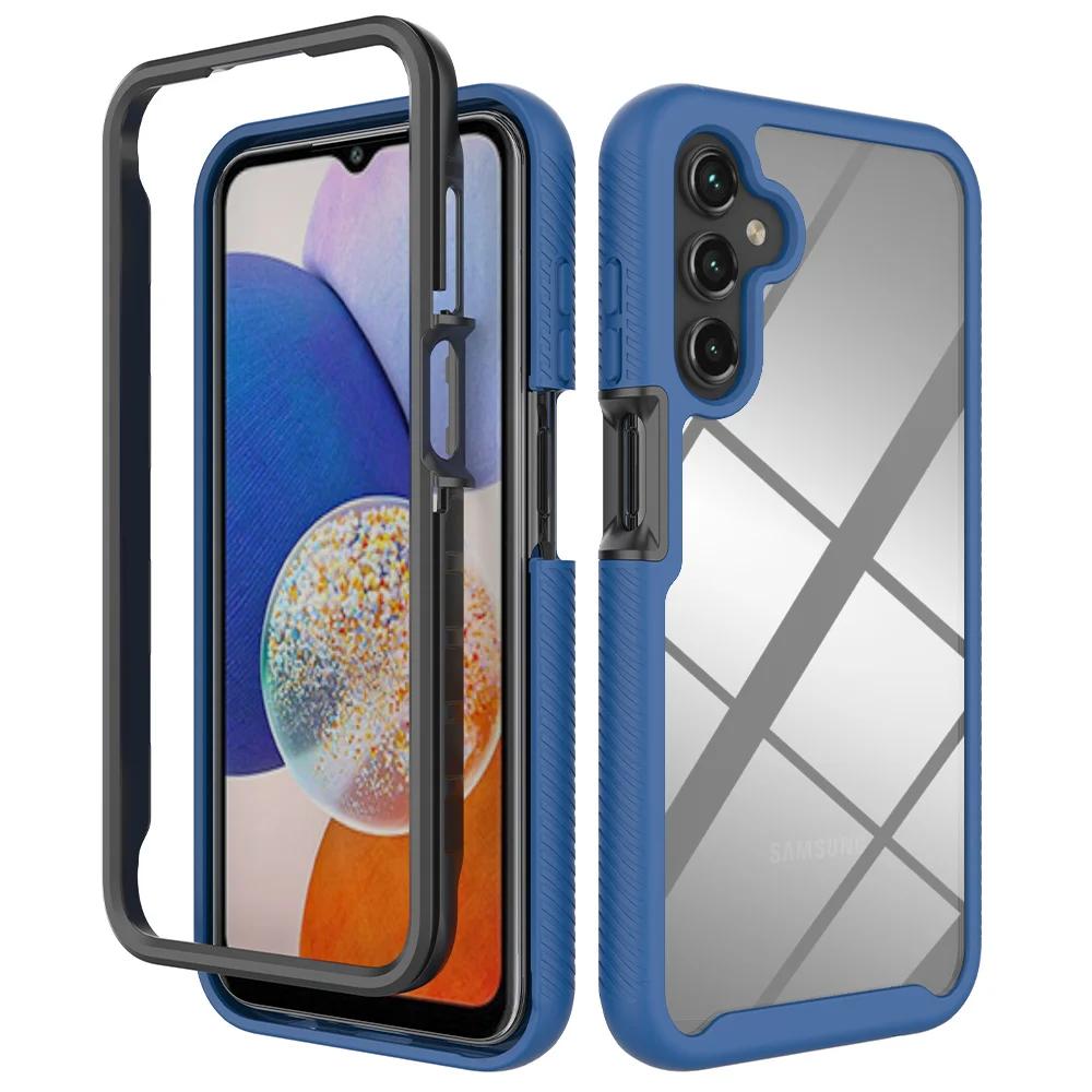 Гибридный прочный противоударный чехол Otter Armor Box для Samsung A16 A15 A25 A35 A55 A05S A04S A24 A34 A54 TPU прозрачная задняя крышка