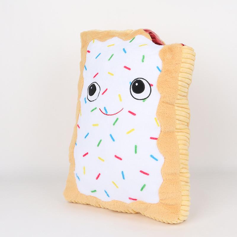 Тостер-выпечка Белая плюшевая игрушка Мультяшная мягкая кукла Украшение печенья Подарок